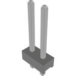 Conn Unshrouded Header HDR 2 POS 2mm Solder ST Top Entry Thru-Hole Bulk