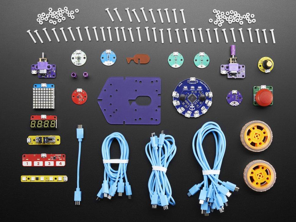Adafruit Industries-3247 Kits et outils de développement Flotilla Mega Treasure Chest Starter Kit