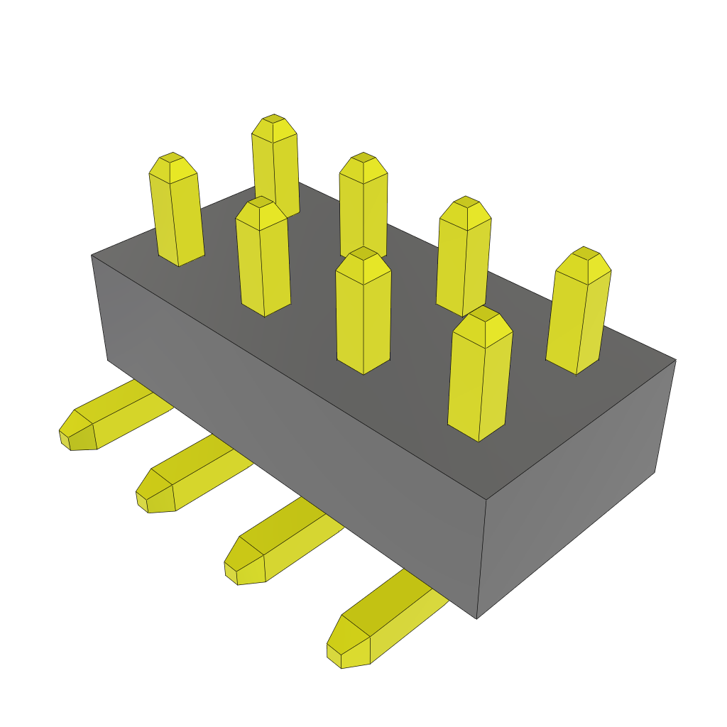 Samtec-TMMH-104-05-G-DV-A Connector Headers and PCB Receptacles Conn Unshrouded Header HDR 8 POS 2mm Solder ST Top Entry SMD Bulk