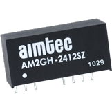 Aimtec-AM2GH-2405DZ DC/DC-Wandler und Spannungsreglermodul Module DC-DC 24VIN 2-OUT -5V/5V -0.2A/0.2A 2W 7-Pin SIP Tube