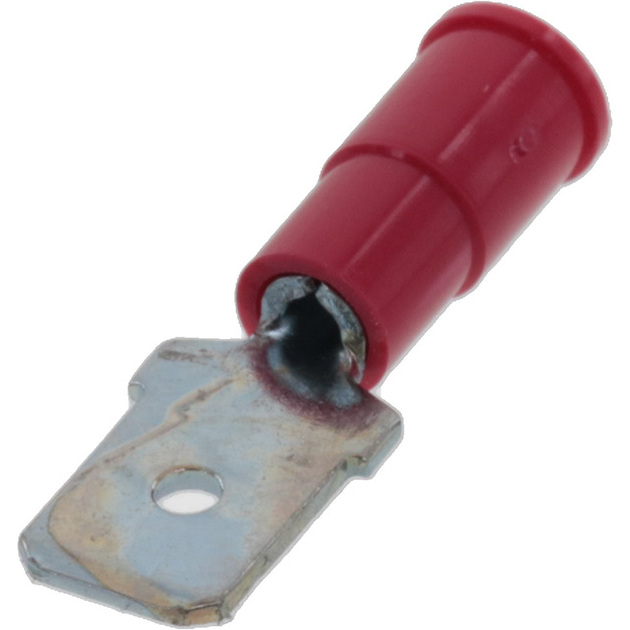 Molex-0190230004 Steckverbinderanschlüsse Quick Disconnect Terminal 18-22AWG Brass Red M 23.4mm Zinc Chromate InsulKrimp™ T/R