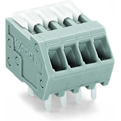 WAGO-218-115 Steckverbinder, Klemmenblöcke PCB Terminal Block, Locking slides, 0.5 mm2, Pin spacing 2.5 mm, 15-pole, Cage Clamp