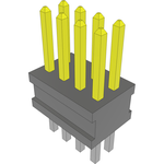 Conn Unshrouded Header HDR 8 POS 1.27mm Solder ST Top Entry Thru-Hole Layer