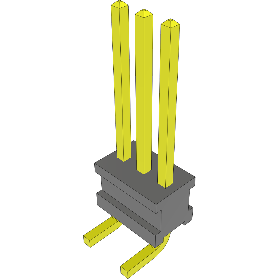 Samtec-FTR-103-53-G-S Steckverbinderleisten und Leiterplattenbuchsen Conn Unshrouded Header HDR 3 POS 1.27mm Solder ST Top Entry SMD Bulk