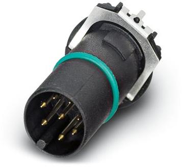 PHOENIX CONTACT-SACC-CI-M12MS-8CON-L180-THR SH Sensor Accessories Sensor/actuator flush-type connector, 8-pos., shielded, with straight THR solder connection