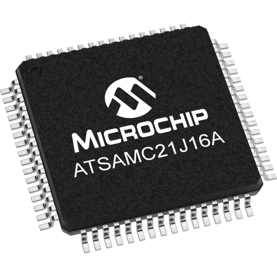 Microchip Technology-ATSAMC21J16A-AZT Microcontrollers - MCUs MCU 32-bit ARM Cortex M0+ RISC 64KB Flash 5V 64-Pin TQFP T/R Automotive AEC-Q100