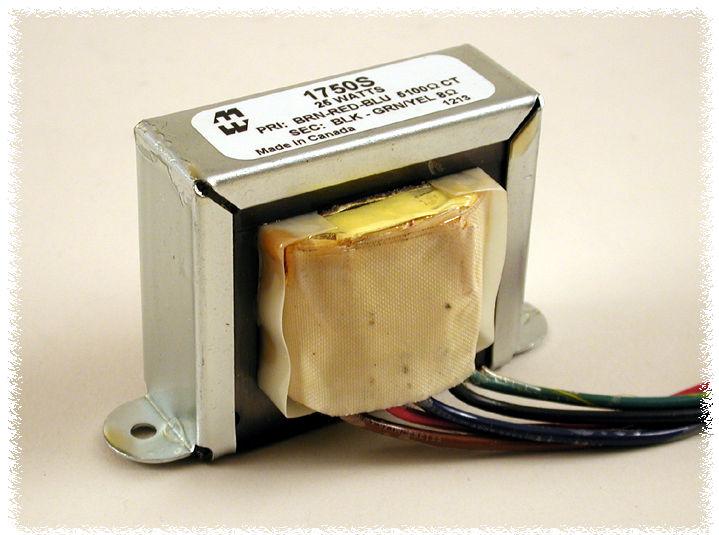 Hammond Manufacturing-1750S Audio Transformers Audio Transformer 25.249:1 1500Vrms 380Ohm Prim. DCR 0.751Ohm Sec. DCR 5 Terminal Wire Lead Flange Mount