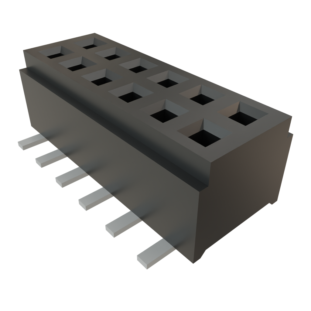 Samtec-CLM-106-02-F-D-A Piastre connettori e prese PCB Conn Micro Socket Strip SKT 12 POS 1mm Solder ST SMD Tube