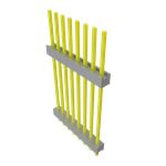 Conn Board Stacker HDR 8 POS 2.54mm Solder ST Top Entry Thru-Hole Bulk