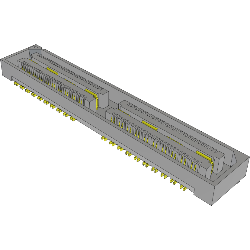 Samtec-QSH-040-01-F-D-DP-A-TR Steckverbinderleisten und Leiterplattenbuchsen Conn Micro High Speed Socket Strip SKT 80 POS 0.5mm Solder ST Top Entry SMD Q Strip® T/R