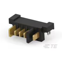 TE Connectivity-6318790-1 Embases de raccordement et réceptacles PCB Conn Battery Connector HDR 5 POS 2.5mm Solder RA Side Entry Thru-Hole Tray
