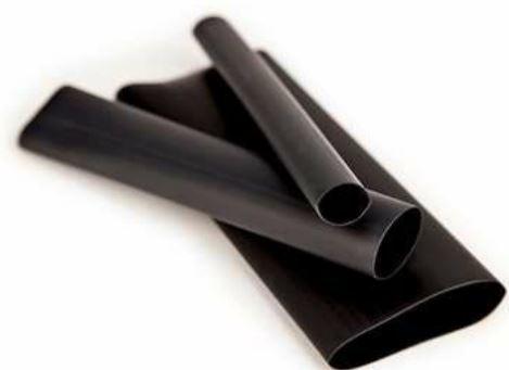 3M-EPS200-1-48"-BLACK-24 PCS Wärmeschrumpfende Produkte Heat Shrink Tubing ST Polyolefin Black Dual Stick