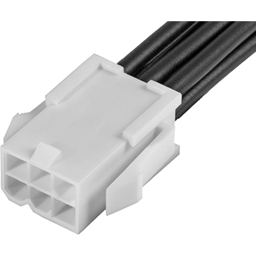 Molex-2153271063 其他电缆组件 Cable Assembly UL 1015 0.6m 16AWG Wire to Board to Wire to Board 6 to 6 POS M-M Crimp-Crimp Bag