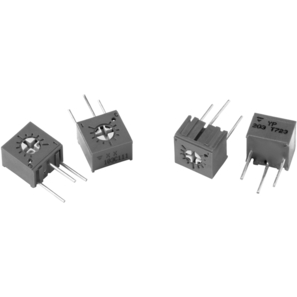 Vishay-T73YP504KT20 Widerstandstrimmern, Potenziometern und Regelwiderstande Res Cermet Trimmer 500K Ohm 10% 0.18W 1(Elec)/1(Mech)Turns (6.6 X 7 X 4.87mm) Pin Thru-Hole Tube