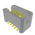 Conn Shrouded Header (4 Sides) HDR 10 POS 1.27mm Solder ST Top Entry SMD TIGER EYE™ Tube