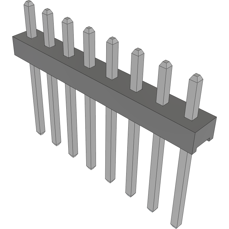 Samtec-MTMM-108-07-T-S-105 Steckverbinderleisten und Leiterplattenbuchsen Conn Unshrouded Header HDR 8 POS 2mm Solder ST Top Entry Thru-Hole Bulk