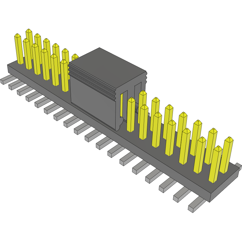 Samtec-FTS-118-01-L-DV-P Steckverbinderleisten und Leiterplattenbuchsen Conn Unshrouded Header HDR 36 POS 1.27mm Solder ST Top Entry SMD Tube
