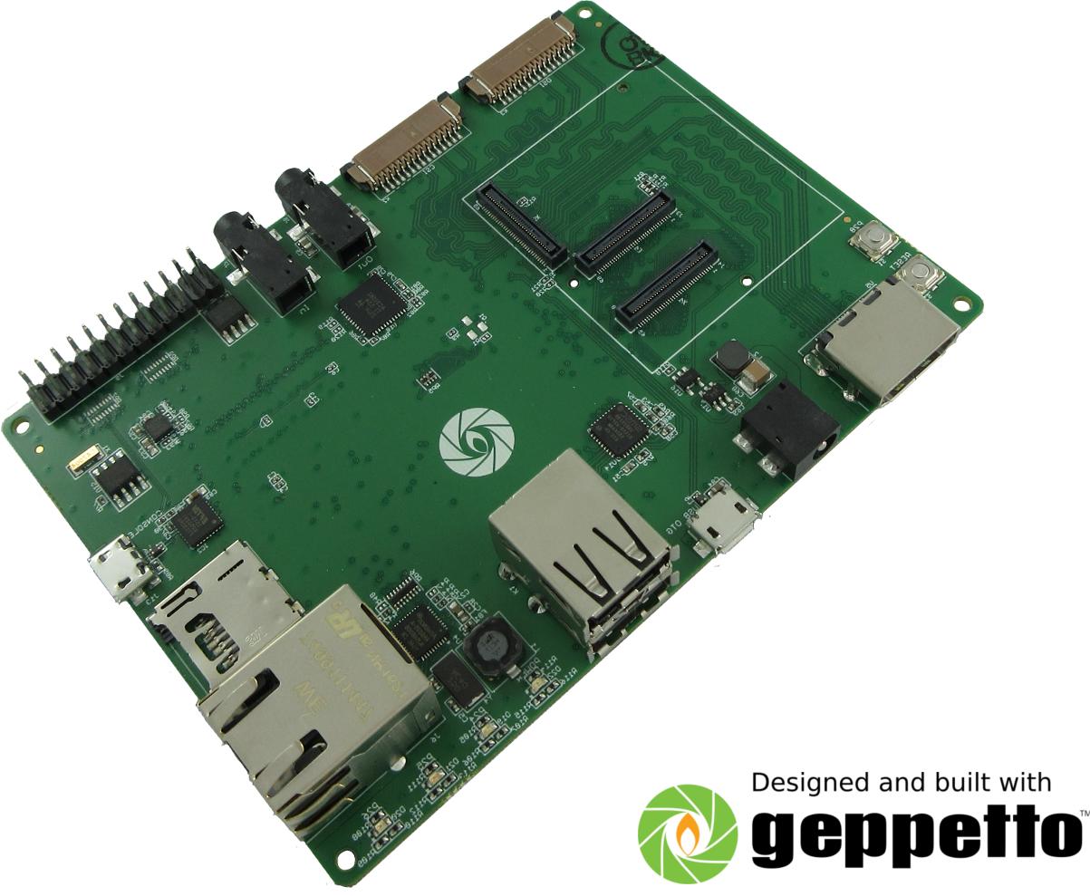 Gumstix, Inc-PKG900000000353 Cartes et kits de développement de systèmes intégrés I.MX6 Application Processor and SOC Expansion Board 0.032MHz CPU