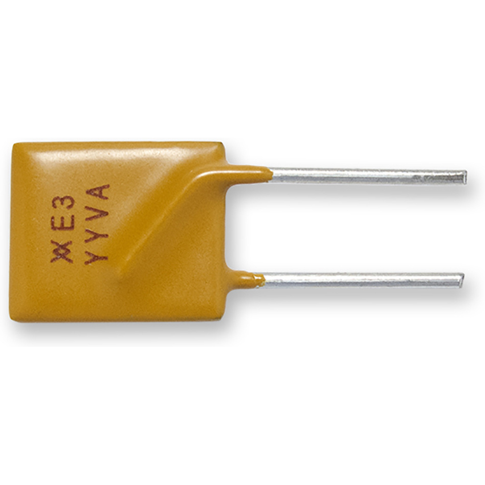 Littelfuse-RF3357-000 PTC, rückstellbare Sicherung PTC Resettable Fuse 3A(hold) 6A(trip) 32VDC 100A 3.2W 5s 0.035Ohm Radial 10.2 X 3.8 X 15.5mm Bulk