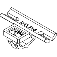 Delphi-12040700 Steckverbinderzubehör Connector Accessories Tape On Clip Special Polypropylene Black