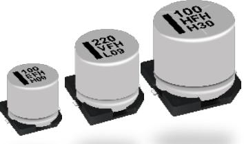 Panasonic-EEEFH1V330XL| EEE-FH Series Kondensator, Aluminium Cap Aluminum Lytic 33uF 35V 20% (6.3 X 7.7mm) SMD 0.45 Ohm 0.3A 7000h 105°C T/R Automotive AEC-Q200