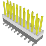 Conn Board Stacker HDR 20 POS 2.54mm Solder ST Top Entry SMD Tube