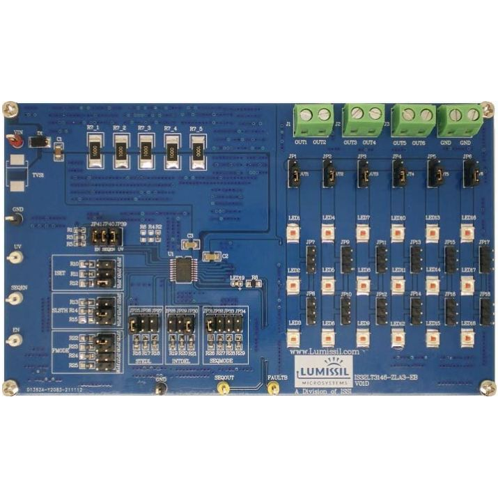 Lumissil Microsystems-IS32LT3146-ZLA3-EB Entwicklungssätze und Werkzeuge IS32LT3146 LED Driver Evaluation Board