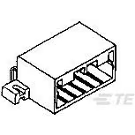 TE Connectivity-175783-2 Connector Headers and PCB Receptacles Conn Multilock Connector HDR 6 POS 3.5mm Solder RA Side Entry Thru-Hole Automotive Tube