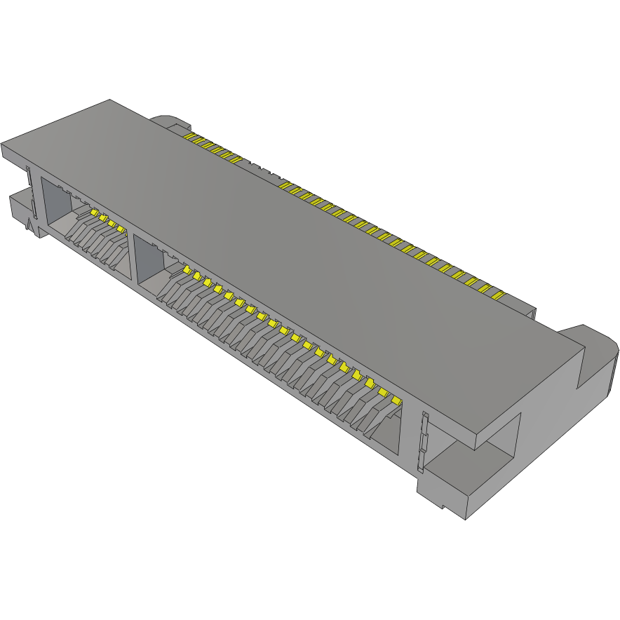 Samtec-HSEC8-125-01-L-RA-L2 Connector Card Edge Conn High Speed Combo Card Edge SKT 50 POS 0.8mm Solder RA SMD Tray