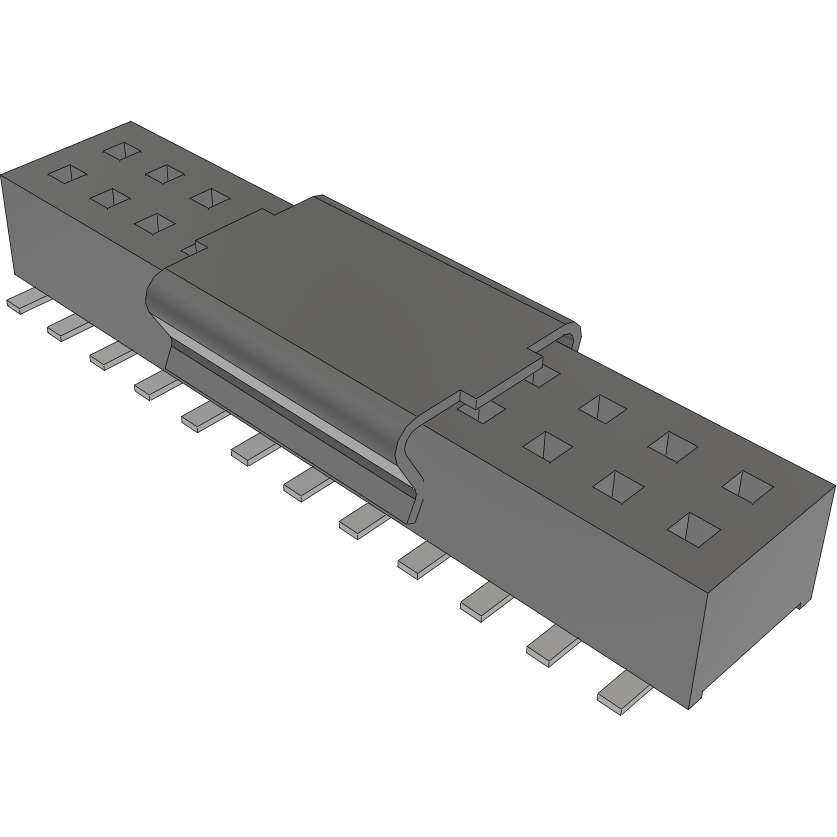 Samtec-CLP-112-02-S-D-P-TR Steckverbinderleisten und Leiterplattenbuchsen Conn Socket Strip SKT 24 POS 1.27mm Solder ST Top Entry SMD TIGER CLAW™ T/R