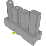 Conn Isolated Power Socket SKT 2Power POS 4.19mm Solder ST Top Entry SMD Power Mate® Tube
