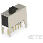 TE Connectivity-MSS220004 Interruttore a slitta Switch Slide DPDT Top Slide 0.3A 125VAC PC Pins Bracket Mount/Through Hole Tray