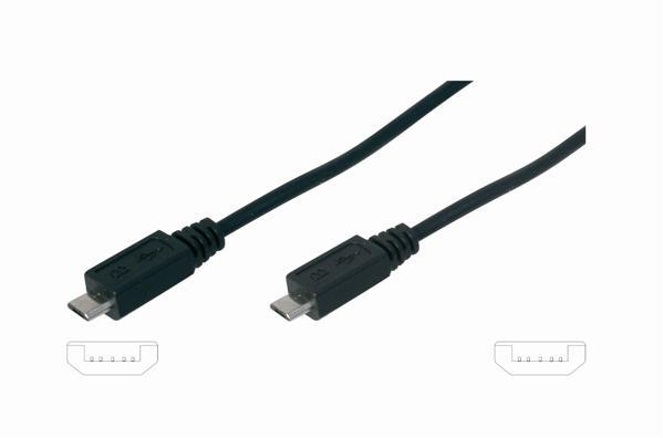 CnC Tech, LLC-102-1082-BL-00100 USB Kabelbaugruppen Cable Assembly 1m Micro USB Type B to Micro USB Type B 5 to 5 POS M-M 28AWG