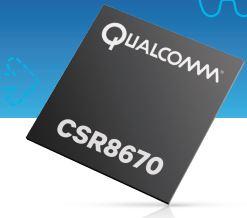 QUALCOMM-CSR8670C-IBBH-T Bluetooth Bluetooth v4.0 SMART SOC Class I/Class II/Class III 3.7V 112-Pin VFBGA