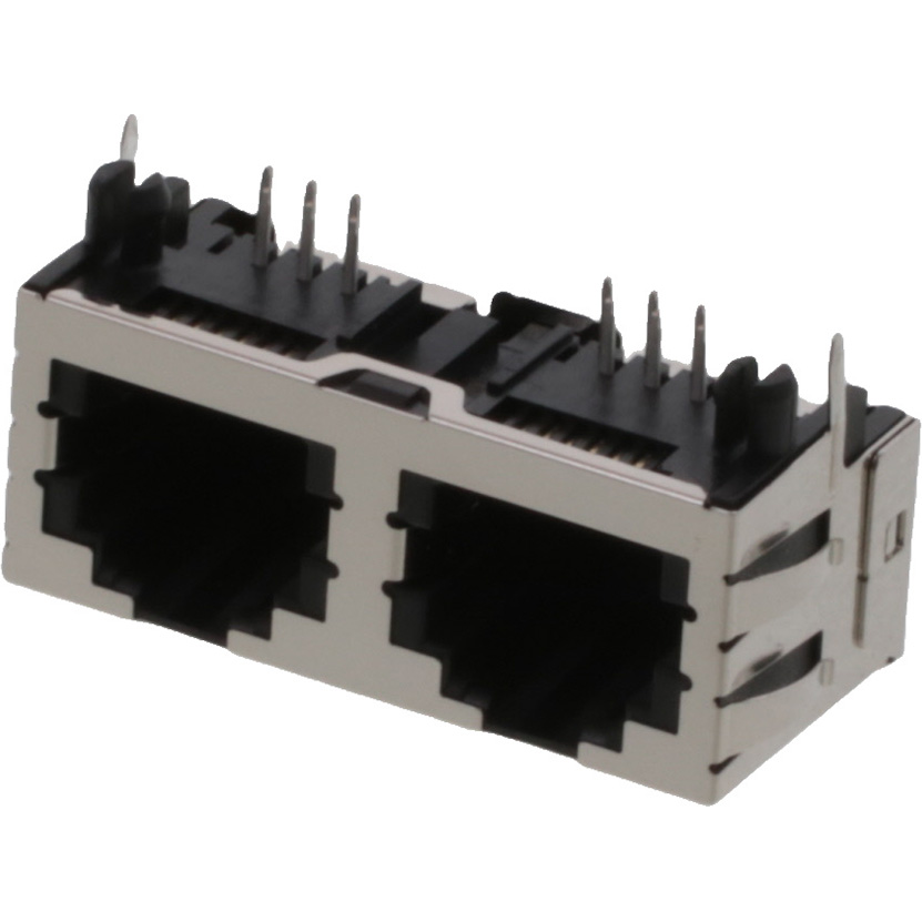 Molex-44248-0093 Steckverbinder, Telefon und Telekommunikation Conn RJ-11 RCP 12 POS 2.04mm Solder RA Thru-Hole 12 Terminal 2 Port Cat 3 Tray