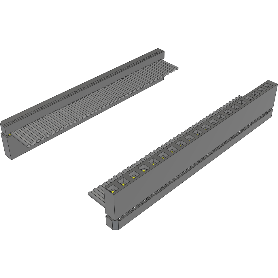 Samtec-IDSS-20-D-03.00-R Flachband Kabelbaugruppen Cable Assembly 0.076m 28AWG 2.54mm 20 to 20 POS IDC Connector to IDC Connector F-F Bulk