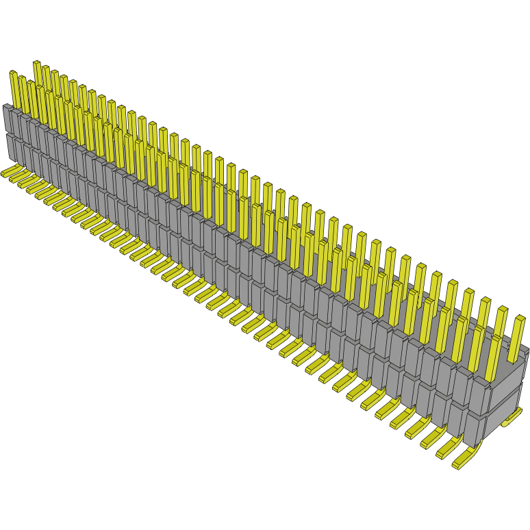 Samtec-HDWM-40-53-S-D-265-SM Cabezales del conector y receptáculos PCB Conn Board Stacker HDR 80 POS 1.27mm Solder ST SMD Tube