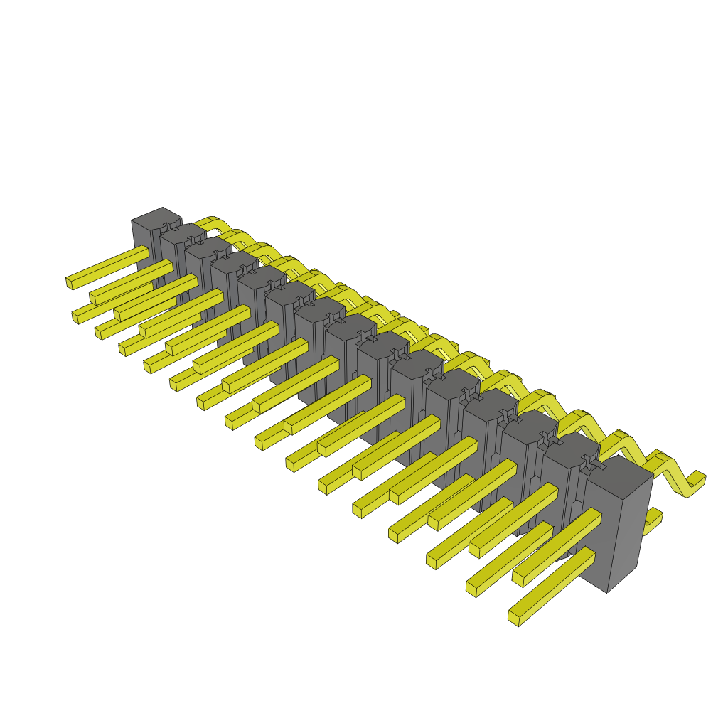 Samtec-TSM-115-01-S-DH Steckverbinderleisten und Leiterplattenbuchsen Conn Unshrouded Header HDR 30 POS 2.54mm Solder RA Side Entry SMD Tube