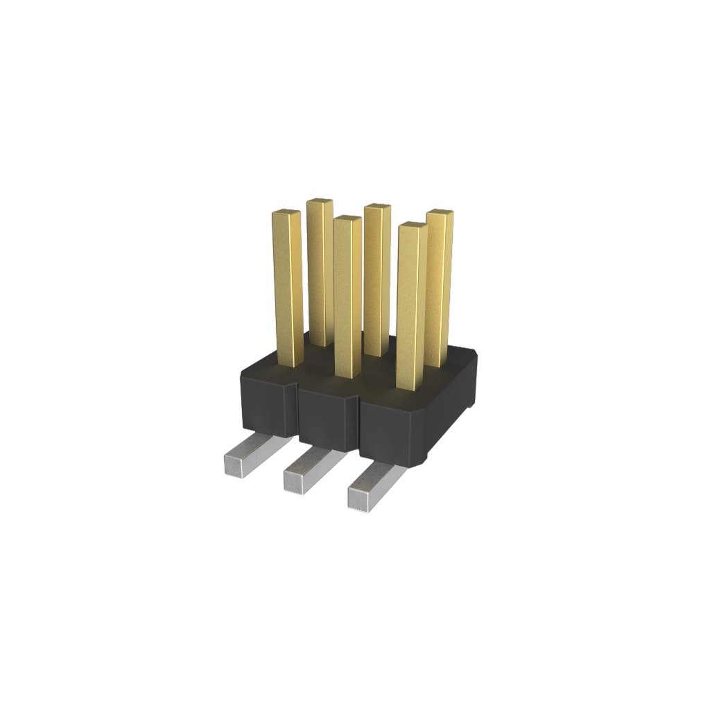 Amphenol Communications Solutions-20021121-00006C4LF Connector Headers and PCB Receptacles Minitek127®, Board to Board connector, Unshrouded vertical header, Surface Mount, Double Row, 6Positions, 1.27mm (0.5inch) pitch