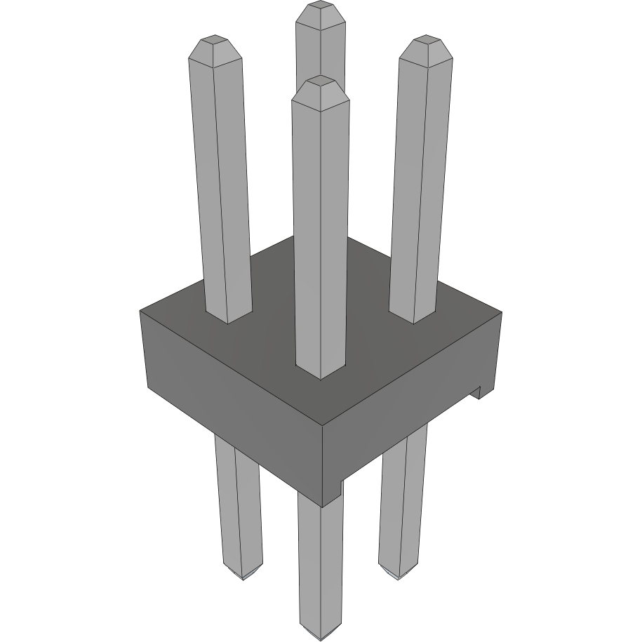 Samtec-MTMM-102-06-T-D-170 Steckverbinderleisten und Leiterplattenbuchsen Conn Unshrouded Header HDR 4 POS 2mm Solder ST Top Entry Thru-Hole Bulk