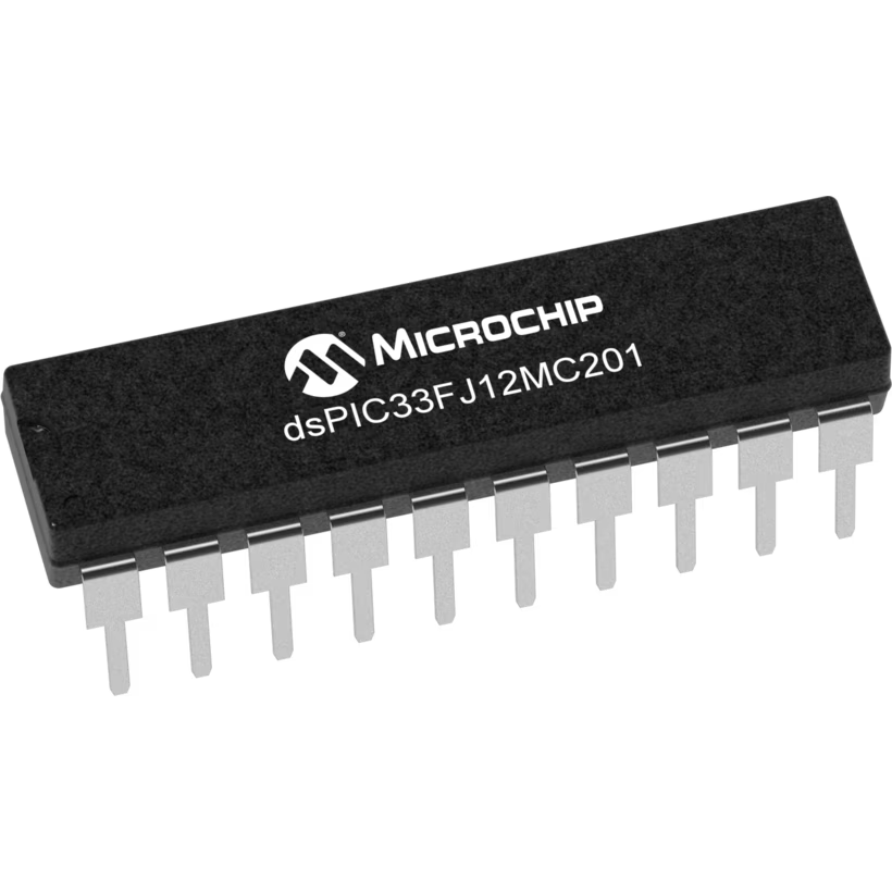Microchip Technology-DSPIC33FJ12MC201-E/P Microcontrollers - MCUs MCU 16-bit dsPIC RISC 12KB Flash 3.3V Automotive AEC-Q100 20-Pin PDIP Tube