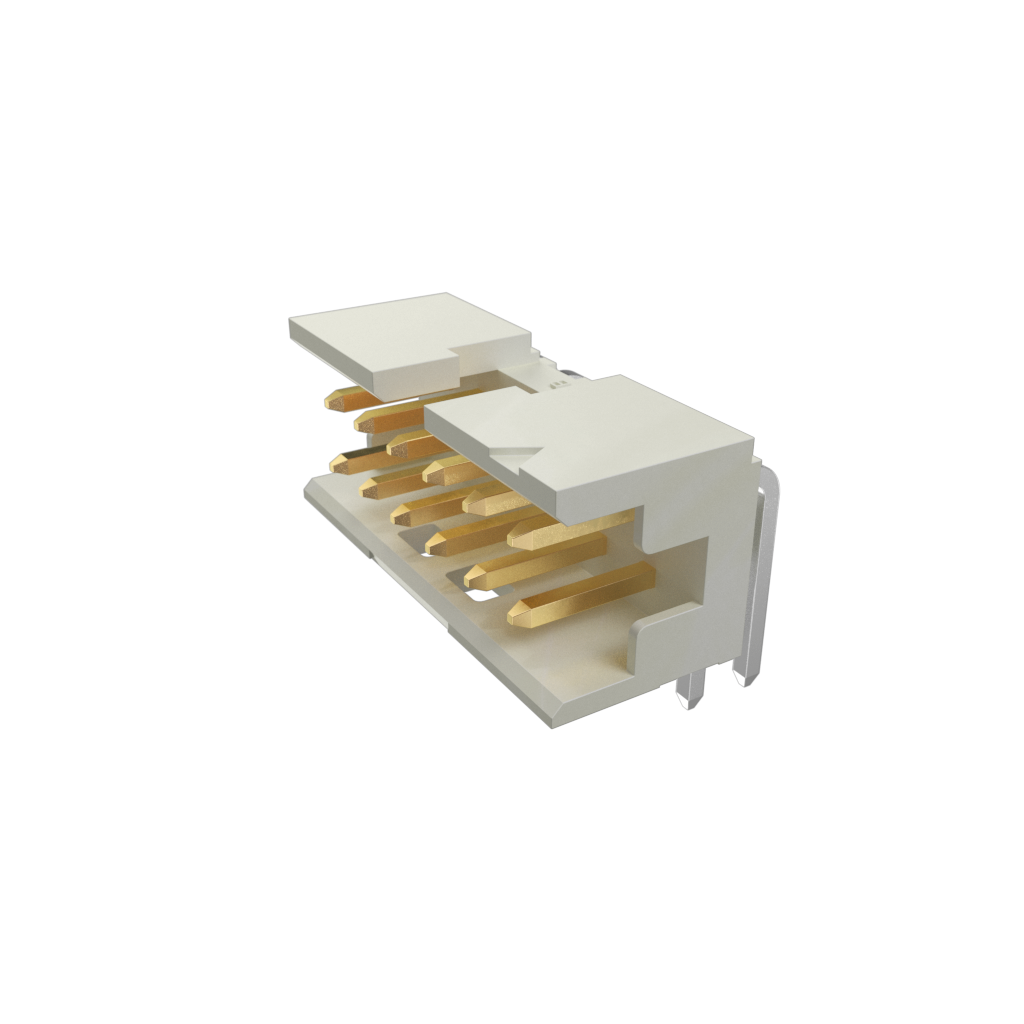 Amphenol Communications Solutions-98464-G61-12ULF Cabezales del conector y receptáculos PCB Minitek®, Board/Wire to Board Connectors, Shrouded Header - Through Hole - Double row - 12 Positions - 2mm (0.079inch) - Right Angle