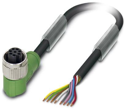 PHOENIX CONTACT-1407822 Andere Kabelbaugruppen Sensor/Actuator 5m 24AWG M12 Circular 8 Position SKT Crimp