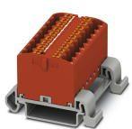 PHOENIX CONTACT-3273180 Connector Terminal Blocks Conn Distribution Terminal Block 18 POS Spring Clamp DIN Rail/Panel Mount 24A