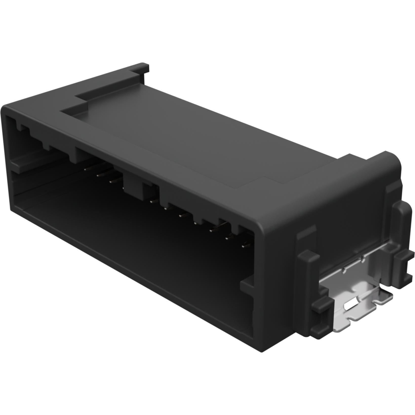 Molex-34897-8242 连接器插头及 PCB 插座 Conn Shrouded Header (4 Sides) HDR 24 POS 1mm Solder RA Side Entry SMD Mini 50 T/R