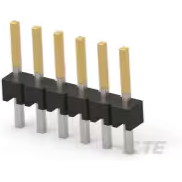 TE Connectivity-5-146281-6 Steckverbinderleisten und Leiterplattenbuchsen Conn Unshrouded Header HDR 6 POS 2.54mm Solder ST Top Entry Thru-Hole Carton