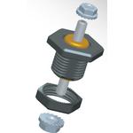 Military Grade 1/4 Inch Pass Thru Stud