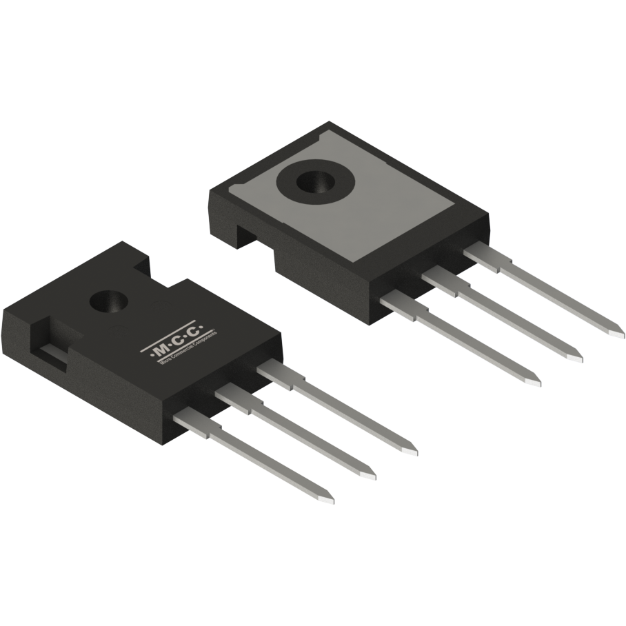 Micro Commercial Components-SICW1000N170A-BP MOSFETs Trans MOSFET N-CH SiC 1.7KV 3A 3-Pin(3+Tab) TO-247AB Tube