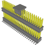Conn Board Stacker HDR 50 POS 1.27mm Solder ST Top Entry SMD FLEX STACK™ T/R
