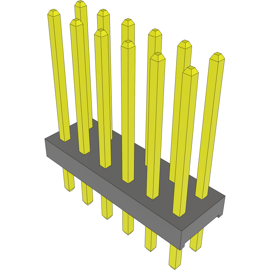 Samtec-MTMM-106-09-S-D-354 Steckverbinderleisten und Leiterplattenbuchsen Conn Unshrouded Header HDR 12 POS 2mm Solder ST Top Entry Thru-Hole Bulk